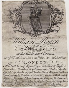 Papelaria, William Roach, cartão comercial de English School