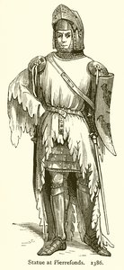 Estátua em Pierrefonds. 1386 de English School
