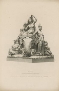 Estátua retratando a Ásia que adorna o Albert Memorial de English School