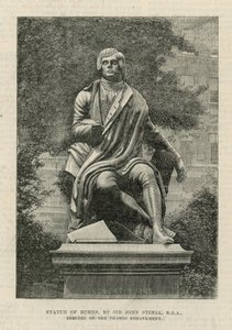 Estátua de Burns, por Sir John Steell de English School