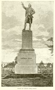 Estátua, capitão, cozinheiro, sydney de English School