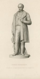 Estátua de George Stephenson de English School