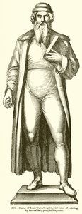 Estátua de john gutenberg de English School