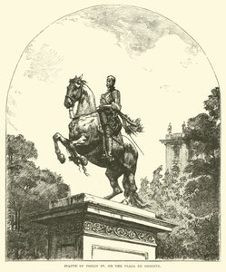 Estátua de Filipe IV, na Plaza de Oriente de English School