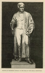 Estátua do Professor Faraday no hall da Royal Institution de English School