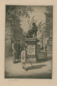 Estátua de thomas carlyle de English School