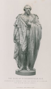 Estátua do conde de beaconsfield de English School