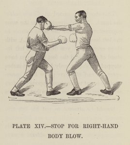 Parada para golpe de corpo direito (gravação) de English School