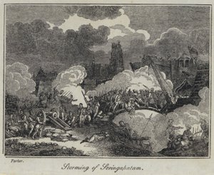 Tempestade de Seringapatam (gravura) de English School