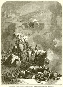 Ataque da Fortaleza Ciudad Rodrigo pelos ingleses, sob Lord Wellington de English School