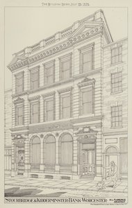 Stourbridge e Kidderminster Bank, Worcester (gravura) de English School