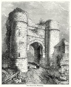 Strand Gate, Winchelsea (gravura) de English School