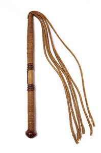 Chicote de cordão (madeira e couro) de English School