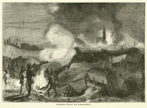 Strasburg durante o bombardeio de setembro de 1870 de English School
