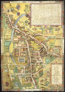 Mapa das ruas de Cambridge de English School