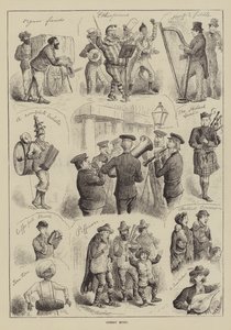 Música de rua (gravura) de English School