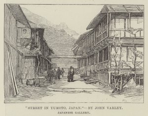 Rua em Yumoto, Japão (gravura) de English School