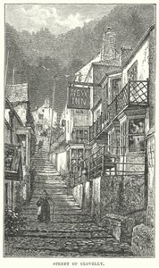 Rua de Clovelly (gravura) de English School