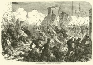 Luta entre fuzileiros navais e bávaros, dezembro de 1870 de English School