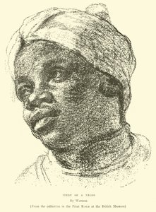 Estudo de um negro (gravura) de English School
