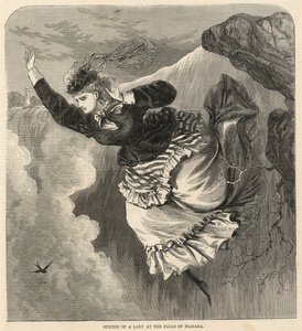 Suicídio de uma senhora nas cataratas do Niágara de English School