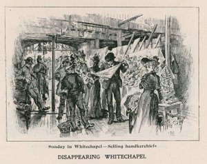 Domingo em Whitechapel - vendendo lenços de English School