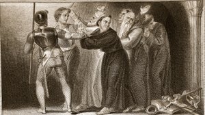 Supressão dos Mosteiros, ilustração de David Humes A História da Inglaterra, pub. por R. Bowyer, Londres, 1812 de English School