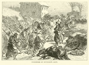 Rendição do Exército Bourbakis, janeiro de 1871 de English School
