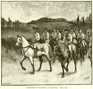 Rendição de Burgoyne em Saratoga de English School