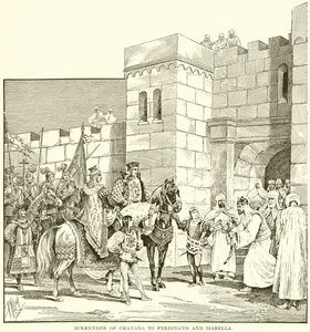 Rendição de Granada a Fredinand e Isabella de English School