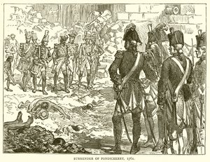 Rendição de Pondicherry, 1761 de English School