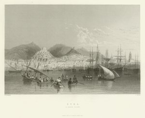 Syra, uma ilha grega, 1837 de English School