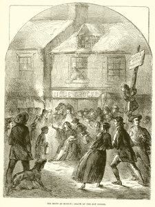 Revoltas do chá em Boston: morte do menino Snider de English School