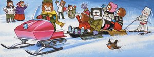 Peluches com snowmobile de English School