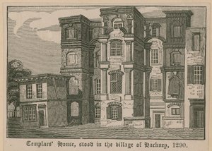 Templários House, ficou na aldeia de Hackney, 1290 de English School