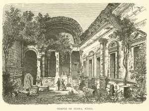 Templo de Diana, Nimes (gravura) de English School