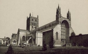 Abadia de Tewkesbury (litografia) de English School