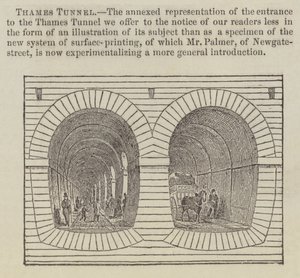 Túnel do Tamisa (gravura) de English School