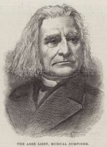 The Abbe Liszt, Compositor Musical (gravura) de English School