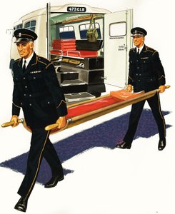 O serviço de ambulância de English School