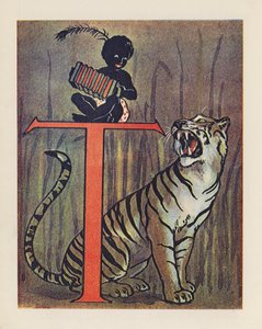 O ABC dos animais: Letra T, Tigre (litografia a cores) de English School