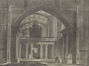 A Capela-Ante, 1816 (gravura) de English School