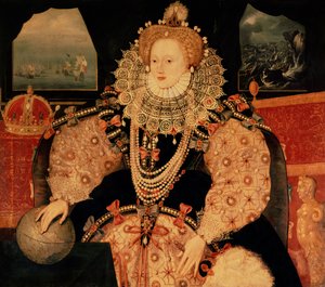 O retrato da Armada da Rainha Elizabeth I, c.1590