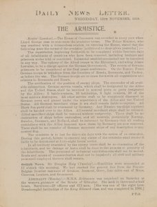 O armistício de English School