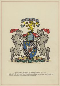 Os Rolamentos Armoriais de Cumming-Gordon de Altyre (cor litho) de English School