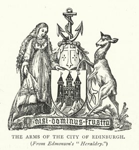 The Arms of the City of Edinburgh (gravura) de English School