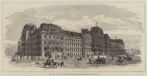 Edifícios do Exército e da Marinha do Governo dos Estados Unidos, Washington (gravura) de English School