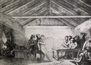 A prisão dos conspiradores da rua Cato em 23 de fevereiro de 1820 de English School