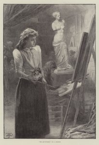 O Estudante de Arte (litho) de English School