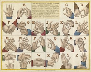 The Art of Talking with the Fingers, pub. C. 1825 de English School
